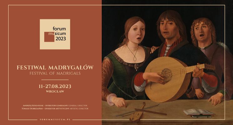 Plakat Forum Musicum 2023 I Festiwal Madrygałów
