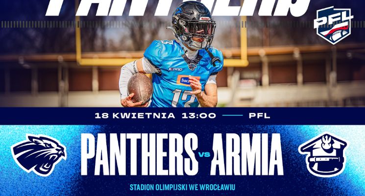 Plakat Panthers Wrocław vs. Armia Poznań