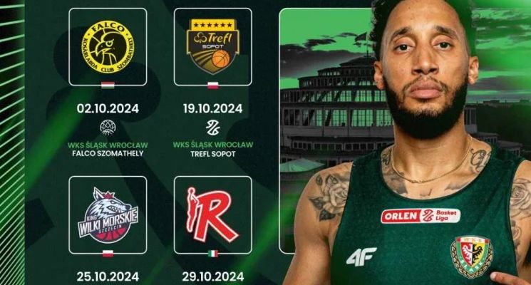 Plakat Orlen Basket Liga: WKS Śląsk Wrocław vs. Trefl Sopot