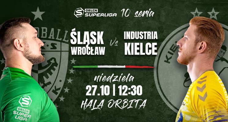 Plakat WKS Śląsk Wrocław vs Industria Kielce