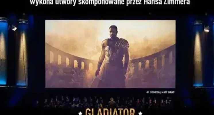 Plakat Koncert Muzyki Filmowej z utworami Hansa Zimmera