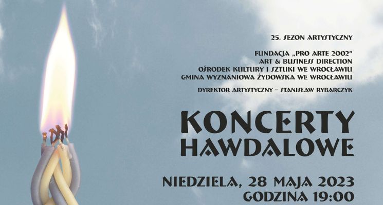 Plakat Koncert Hawdalowy: „Niezapomniane Melodie"