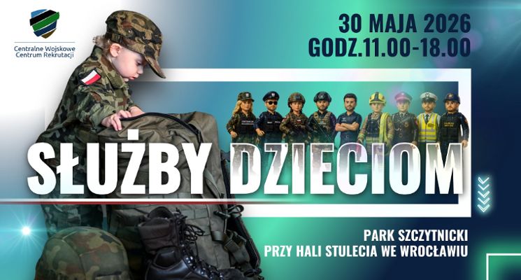 Plakat Służby dzieciom