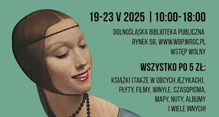 Plakat 33. Giełda Książki Bibliotecznej w Dolnośląskiej Bibliotece Publicznej