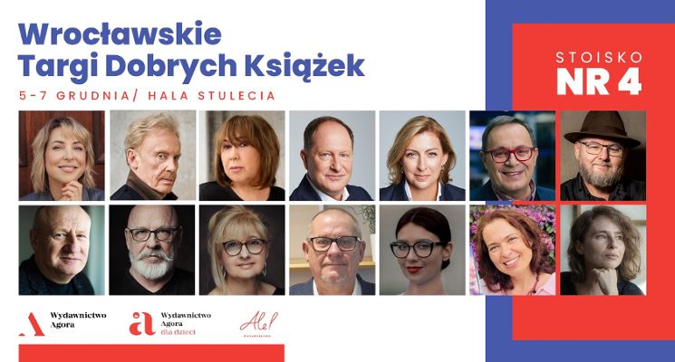 Plakat Wrocławskie Targi Dobrych Książek z Wydawnictwem Agora