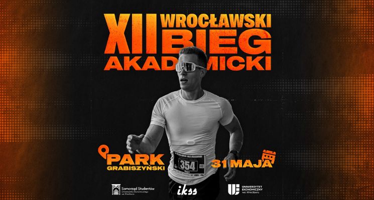 Plakat XII Wrocławski Bieg Akademicki