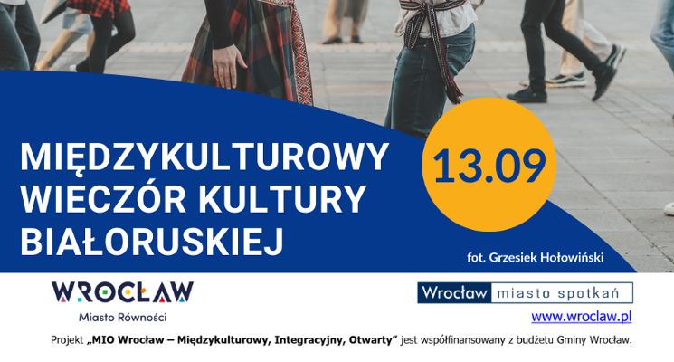 Plakat Międzykulturowy wieczór kultury białoruskiej