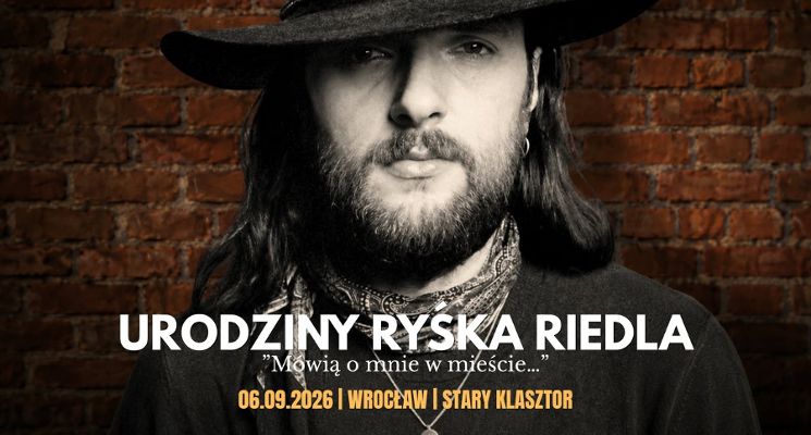 Plakat Urodziny Ryśka Riedla w Starym Klasztorze