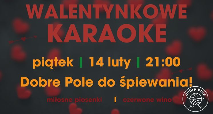 Plakat Walentynkowe Karaoke