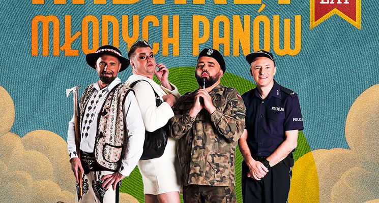 Plakat Kabaret Młodych Panów - 20 lecie - Z żartami nie ma żartów