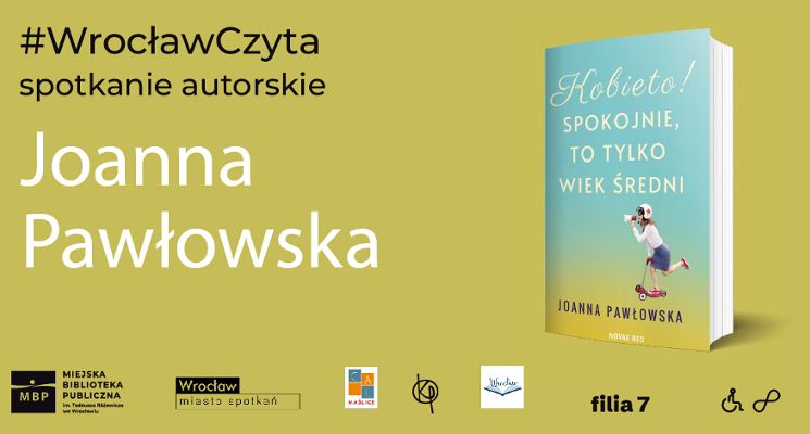 Plakat Spotkanie autorskie z Joanną Pawłowską