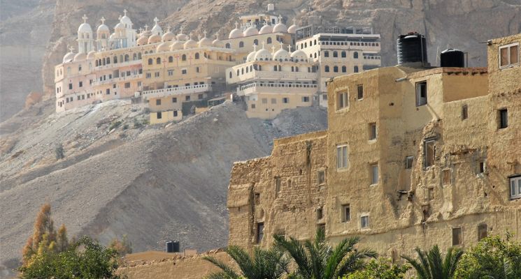 Plakat Wykład: Egipt: pustynne klasztory i stołeczne świątynie Koptów