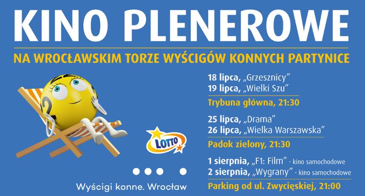 Plakat Kino plenerowe na Partynicach