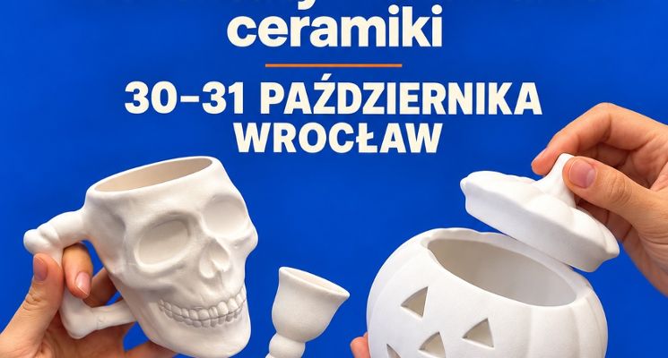 Plakat HALLOWEEN Warsztaty malowania ceramiki