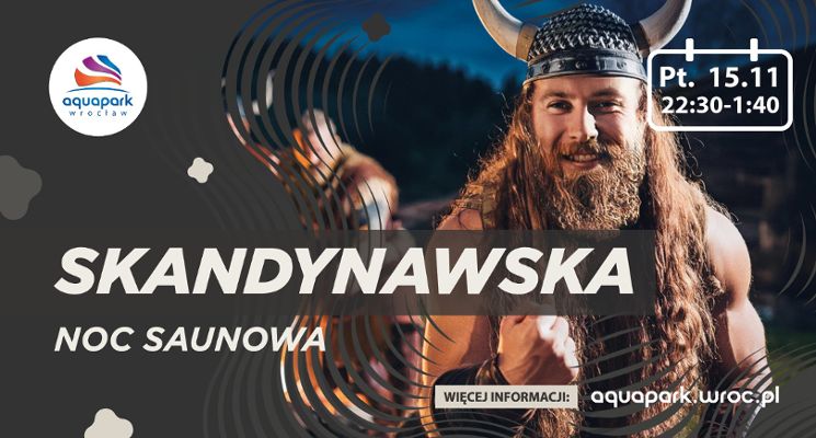 Plakat Skandynawska Noc Saunowa