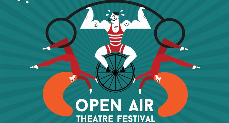 Plakat Open call dla młodych artystów cyrkowych, teatralnych i muzyków z Polski