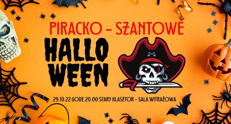 Plakat Piracko-szantowe Halloween w Starym Klasztorze