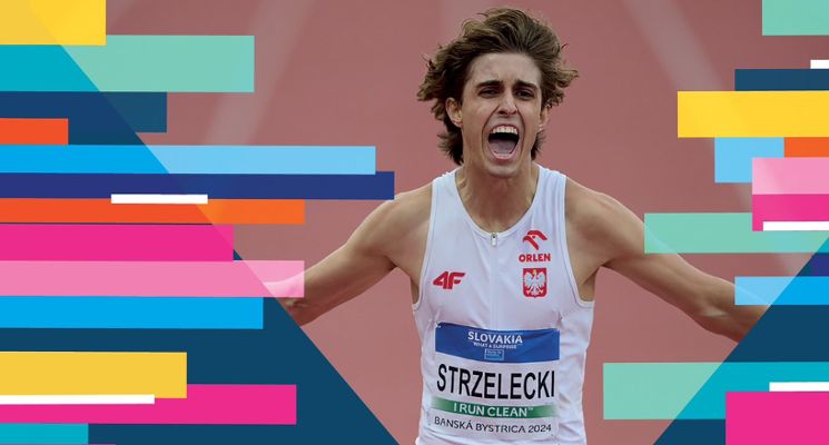 Plakat Halowe Mistrzostwa Polski w lekkoatletyce U18 i U20