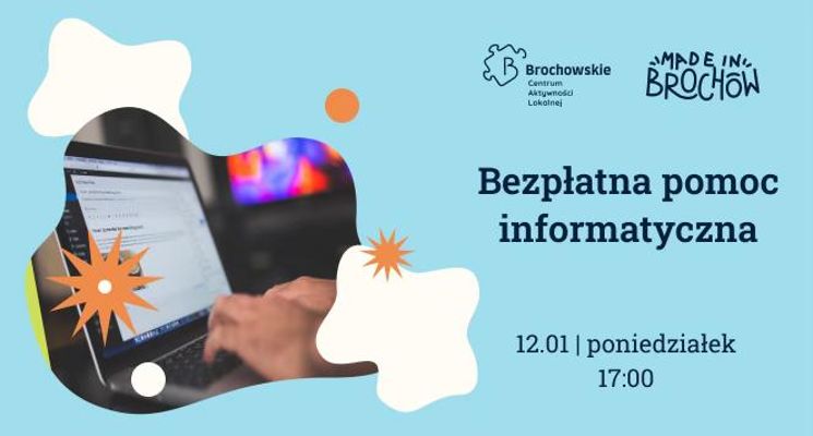 Plakat Bezpłatna pomoc informatyczna