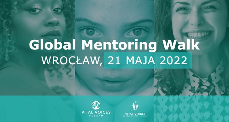 Plakat Global Mentoring Walk 2022 we Wrocławiu