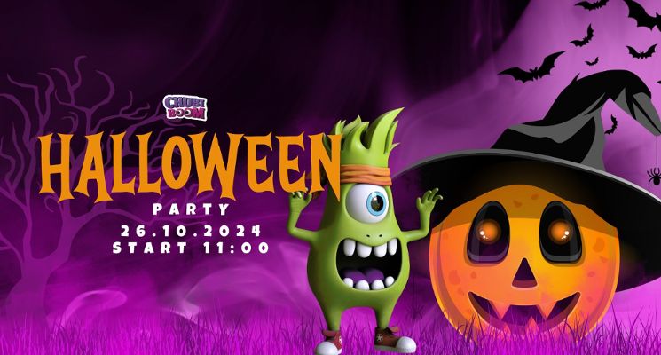 Plakat Halloween dla dzieci w Sali Zabaw Chubi Boom