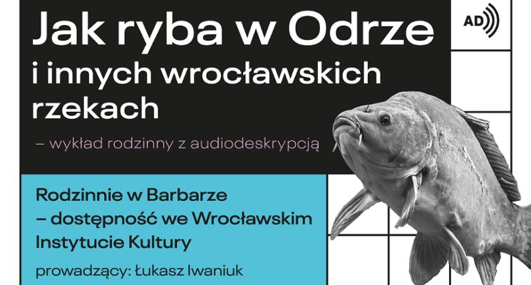 Plakat Jak ryba w Odrze i innych wrocławskich rzekach