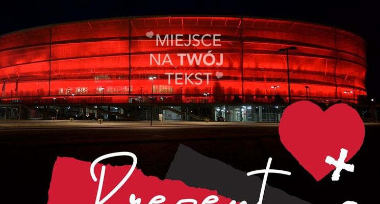 Plakat Stadion Wrocław na Walentynki