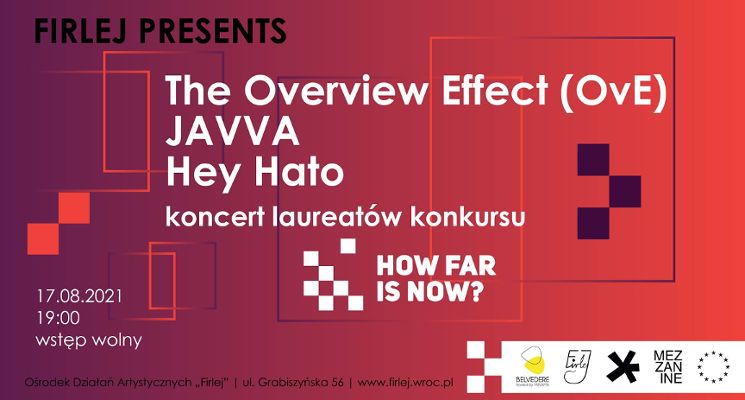 Plakat The Overview Effect (OvE), JAVVA, Hey Hato – koncert