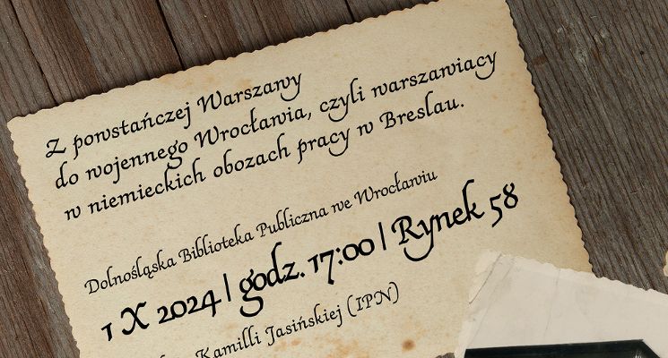 Plakat Z powstańczej Warszawy do wojennego Wrocławia [WYKŁAD]