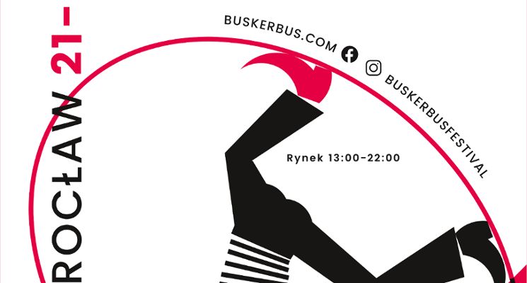 Plakat XXV Międzynarodowy Festiwal Sztuki Ulicznej BuskerBus 2021