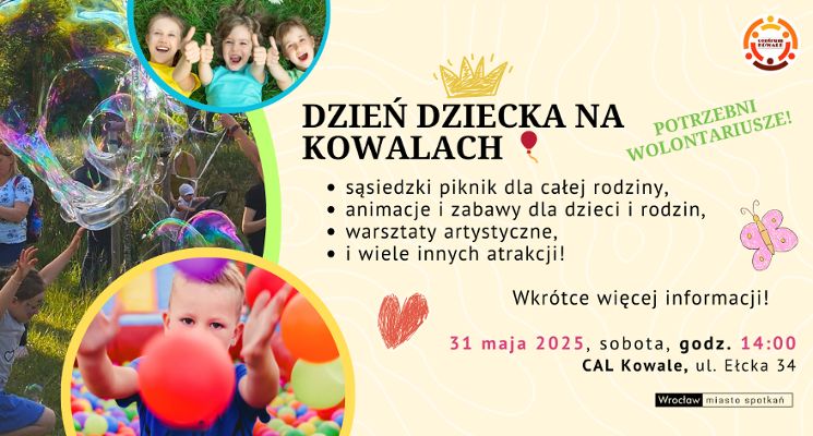 Plakat Piknik z okazji Dnia Dziecka w CAL Kowale