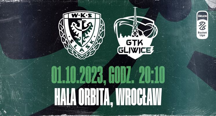 Plakat Koszykówka: WKS Śląsk Wrocław vs. GTK Gliwice