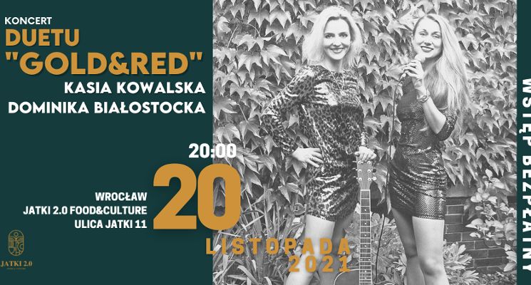 Plakat Koncert duetu GOLD&RED na Jatkach