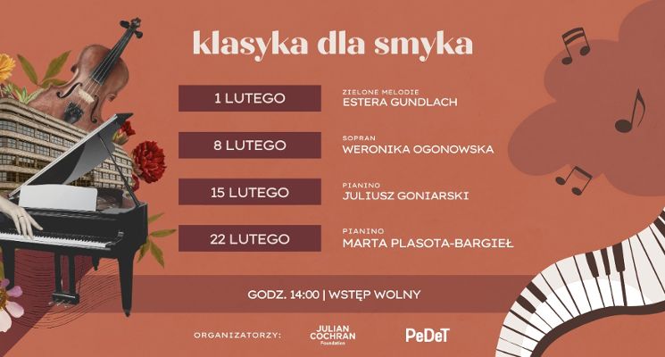 Plakat Klasyka dla Smyka - cykl koncertów dla najmłodszych