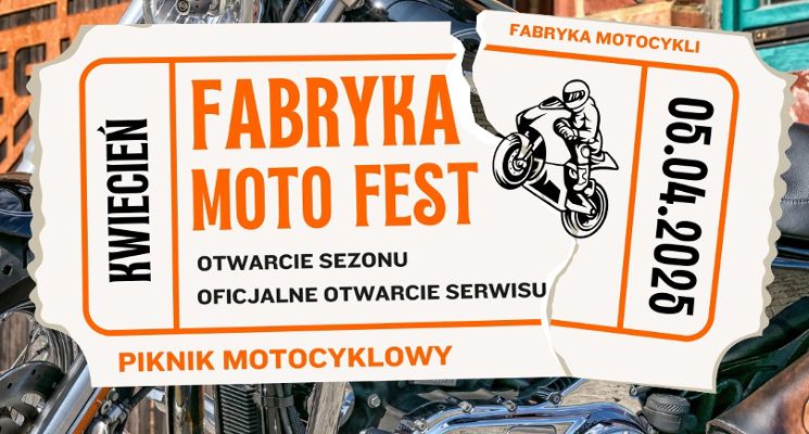 Plakat Fabryka MotoFest | Piknik motocyklowy
