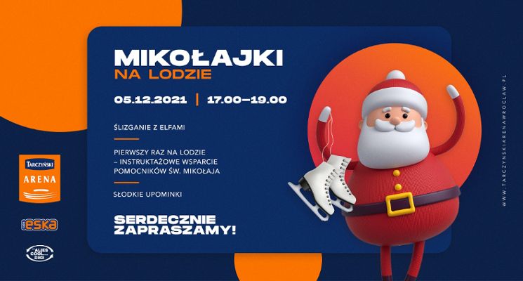 Plakat Mikołajki na lodzie – Tarczyński Arena Wrocław