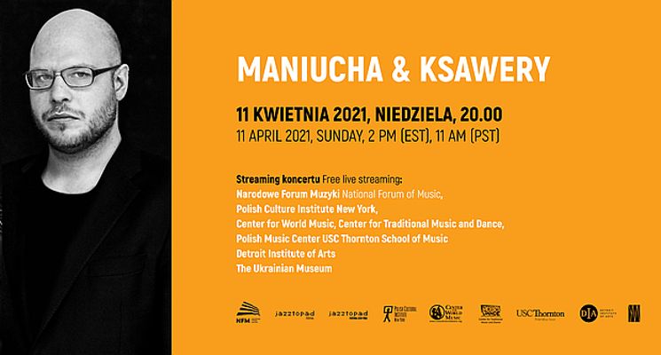 Plakat Maniucha & Ksawery. Wielka Improwizacja w NFM