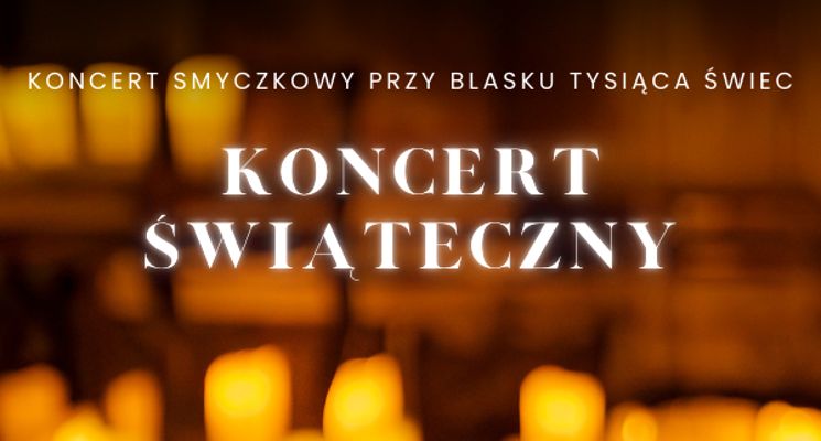 Plakat Koncert Świąteczny przy świecach