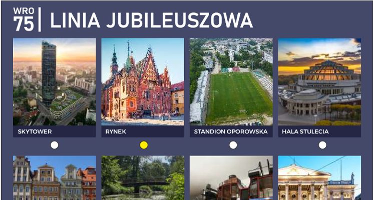 Plakat LINIA WRO 75 - autobus escaperoom