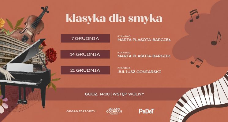 Plakat Klasyka dla Smyka - cykl koncertów dla najmłodszych