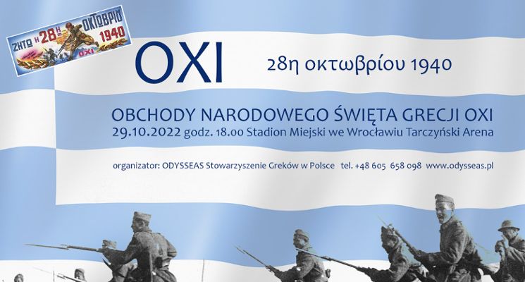 Plakat Narodowe Święto Grecji OXI