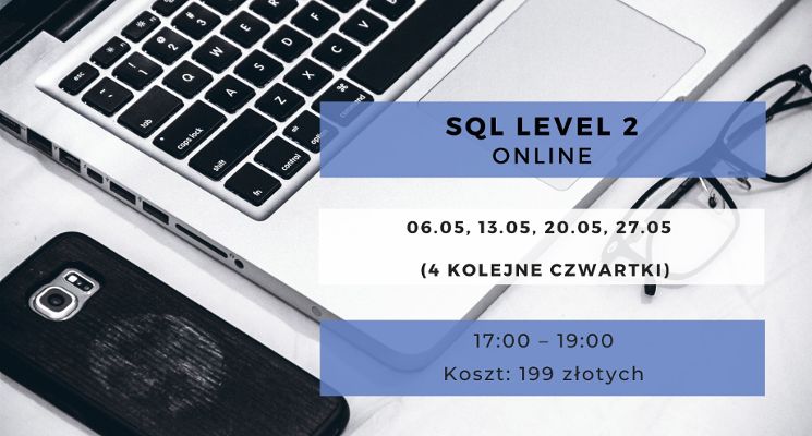 Plakat SQL level 2 – szkolenie online
