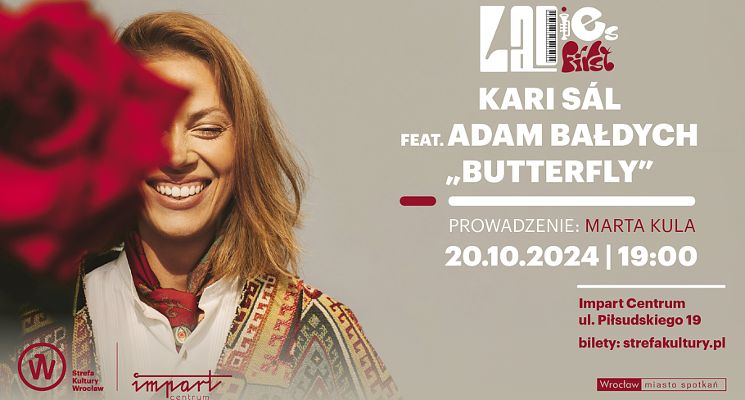 Plakat Ladies first: Kari Sál feat. Adam Bałdych „Butterfly” – koncert