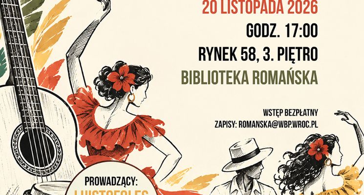 Plakat Rytmy Ameryki Łacińskiej – warsztaty muzyki latynoskiej