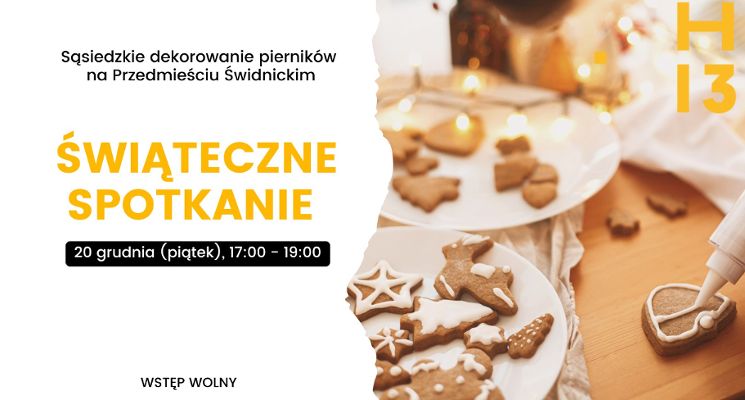 Plakat Świąteczne spotkanie na Przedmieściu Świdnickim