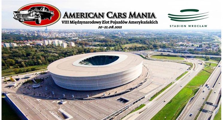 Plakat American Cars Mania VIII na Stadionie Wrocław