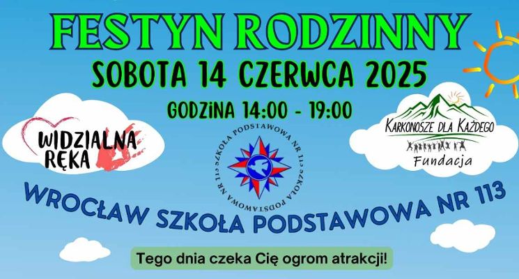 Plakat Festyn charytatywny – „Dom dziecka na wakacje”
