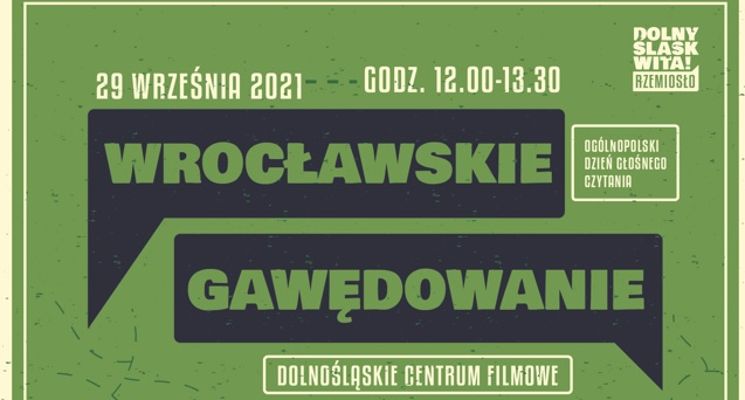 Plakat Wrocławskie Gawędobranie. Spotkania z żywym słowem