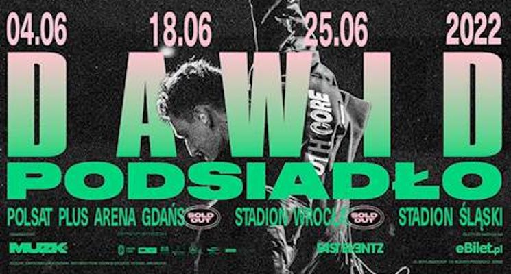 Plakat Dawid Podsiadło  na Stadionie Wrocław