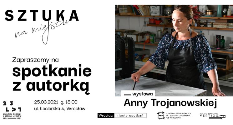 Plakat Spotkanie autorskie z Anną Trojanowską - Litografie